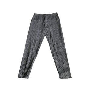 Lulu-B Ankle Legging/Pant Womens Size Small Black & White Geometric Stretch